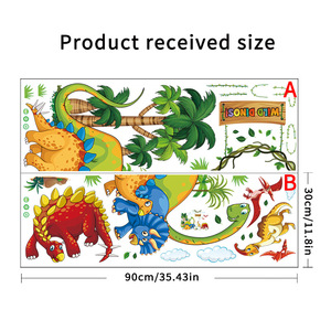 Nuovi Adesivi Decorativi a Forma di Dinosauro per Camerette dei Bambini - Product Image 6