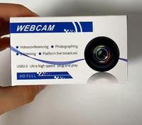 Webcam PC Mini Full HD 1080P USB, Kamera Fokus Otomatis Panggilan Video Perekaman Video