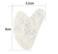 Vente en gros d'usine bas prix marque privée 100% véritable outil de massage facial naturel gua sha rouleau de jade en cristal blanc pour le visage