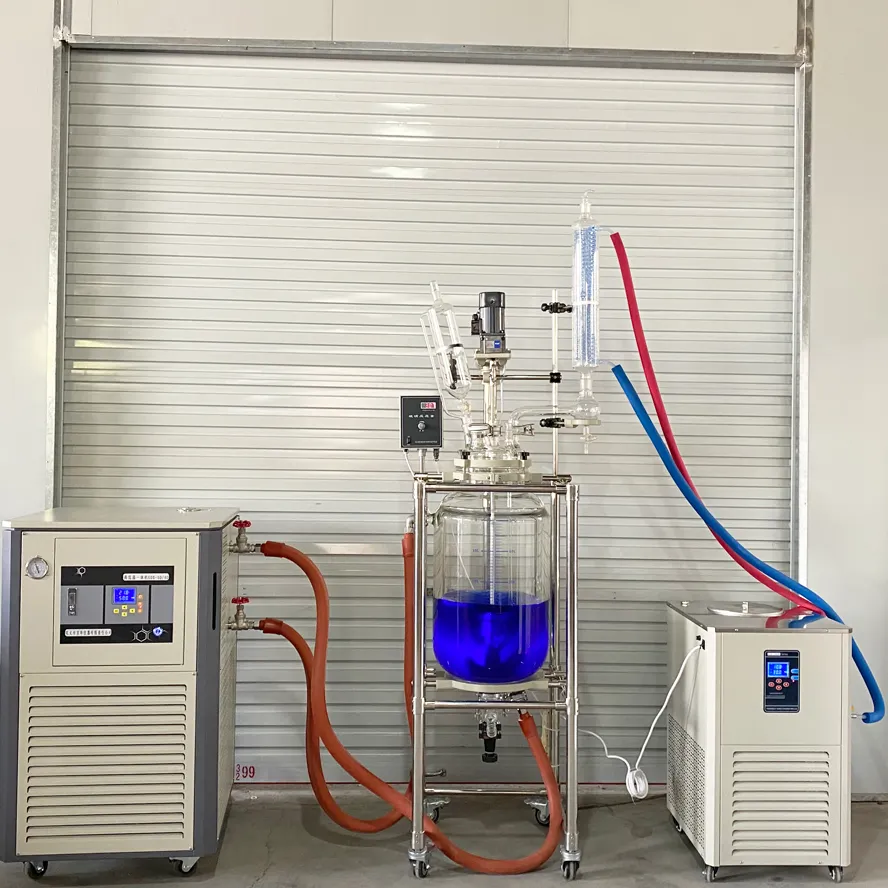 University Lab School Digital Water Bath Distillation Heater Chiller Chemistry Lab Glassware Set 20L Laboratory Glassware Kit