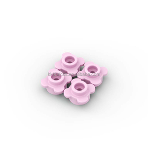 教育玩具 1 公斤 ABS 塑料圆板 1 X 1 带花边（4 个花柄/花瓣）经典积木 DIY 零件 编号 33291 - Product Image 4
