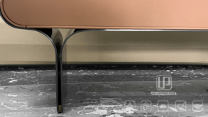 Updecors Italian Style Stainless Steel Frame <b>Stools</b> Villa <b>Bedroom</b> Bed End <b>Stool</b> Shoe Pu Leather for Hotel Home Stainless Steel F - Product Image 3