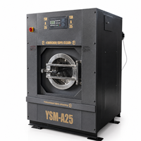 Laveuse-essoreuse industrielle à ressorts en acier inoxydable série YSM-A 25 kg électrique automatique autonettoyante 220/380V pour blanchisserie