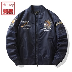 Hiver Nouveau Bomber <span class=keywords><strong>Veste</strong></span> Hommes Industrie Lourde Brodée Baseball <span class=keywords><strong>Costume</strong></span> <span class=keywords><strong>Grande</strong></span> <span class=keywords><strong>Taille</strong></span> Manteau Travail pilote <span class=keywords><strong>Veste</strong></span> - Product Image 6
