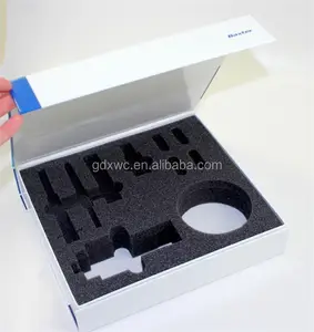 便宜的价格高密度聚氨酯海绵泡沫片材形状包装定制盒海绵模切泡沫刀片