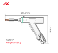 Tête de soudage laser portative SUP23T 4-en-1 avec fonctions de soudage, nettoyage et découpe, connecteur QBH et alimentation en fil pour soudeuse laser à fibre