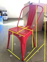 Chaise de comptoir de style industriel moderne en fer rétro pour la maison, le bureau, l'hôtel, le restaurant, utilisation en intérieur, matériau métallique durable