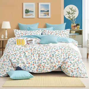 Juego de Ropa de Cama de Hotel 100% Algodón con Diseño Floral Moderno, Tejido de Doble Hilo Impreso en 3D, 200 Hilos por Pulgada, Ecológico y Transpirable para Uso Doméstico - Product Image 4