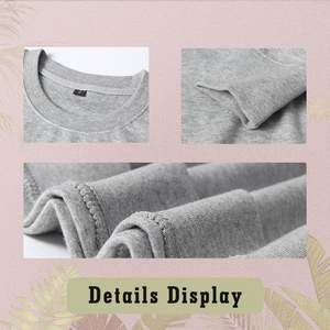 Sudadera de cuello redondo personalizada Unisex, Jersey de algodón grueso con estampado de soplo Vintage, sudadera bordada lavada para otoño - Product Image 3