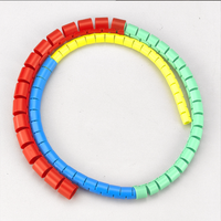 PE Spiral Cable Wrap Flexible Wire Harness Organizer Selongsong Manajemen Kabel Tahan Korosi untuk Komputer Rumah Kantor