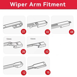 NOVOFLOW Spazzola Tergicristallo Piatta Multifunzionale per Modelli <span class=keywords><strong>Nissan</strong></span>, Compatibile con <span class=keywords><strong>Nissan</strong></span> <span class=keywords><strong>Juke</strong></span> 2010-2026 e <span class=keywords><strong>Nissan</strong></span> Qashqai 2006-2026 - Product Image 6