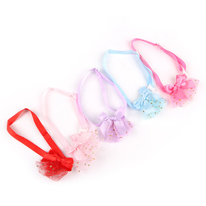 ¡Novedad de 2024! Collar de gato con lazo de macarrón creativo de alto nivel de apariencia, accesorios de pajarita para mascotas, Collar de cinta de hilo de estrella Animal - Product Image 1