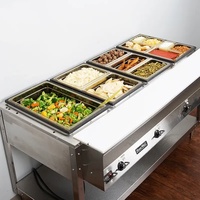 Matériel de restauration commerciale à l'échelle 1/6, fournitures pour hôtels et restaurants, réchaud à buffet, conteneur gastronorme, bac GN, certifié NSF, en plastique