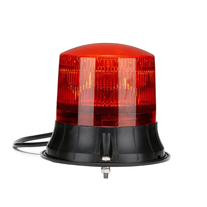 Senken R65 dayanıklı 54w yol güvenliği kırmızı uyarı ışığı 360 dönen LED acil Strobe Beacon
