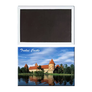 Recuerdos Personalizados de Lituania, Vilnius, Lentvaris, Castillo de Trakai, Estatua de Diversos Materiales, Bola de Nieve, Imán para Refrigerador de Hojalata - Product Image 1