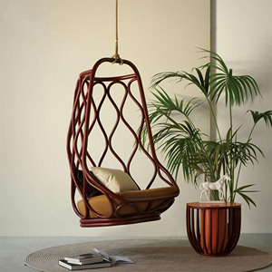 Mobilier sur mesure canapé-lit en <span class=keywords><strong>rotin</strong></span> <span class=keywords><strong>suspension</strong></span> <span class=keywords><strong>pour</strong></span> balançoire, chaises berçantes en osier canapé-hamac balançoire d'extérieur/ - Product Image 2