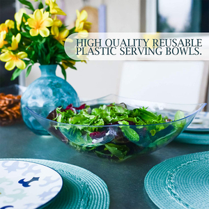 Tazones Cuadrados <span class=keywords><strong>de</strong></span> PS <span class=keywords><strong>de</strong></span> Color Blanco Sólido, Libres <span class=keywords><strong>de</strong></span> BPA, Irrompibles, Vajilla para <span class=keywords><strong>Ensaladas</strong></span> <span class=keywords><strong>de</strong></span> Frutas, Tazones <span class=keywords><strong>de</strong></span> Plástico para Restaurante - Product Image 3