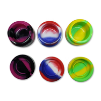 Pot en silicone pour tabac 24 mm*29 mm, 35 mm*55 mm, pot en silicone manuel pour cire 3 ml, 15 ml, boîte à miel en silicone, couleurs assorties