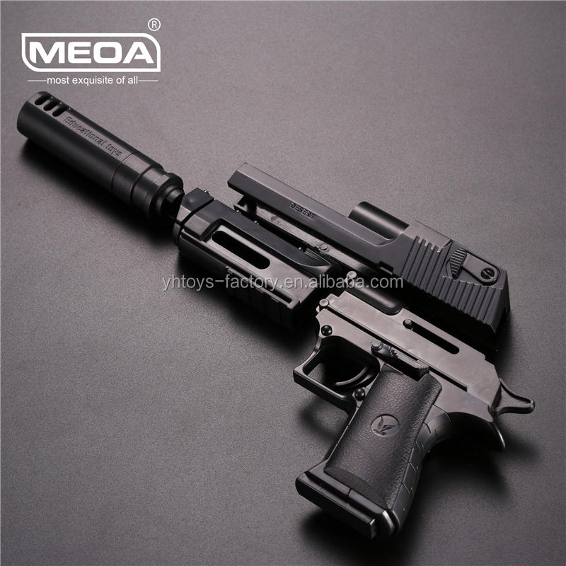 Уличный шутер, играющий в игрушечные пистолеты для мальчиков, строительные блоки, игрушечный пистолет, пустынный Орел, самодельный пистолет, винтовка может стрелять пули и инструкции