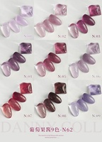 DANNY COLL plus récent verre translucide couleur Gel vernis ensemble 9 couleurs haute qualité en gros violet Gel vernis à ongles ensemble