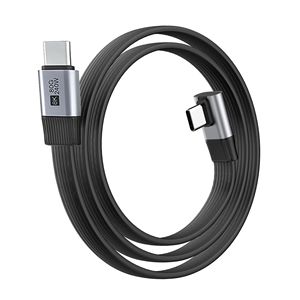 Cable <span class=keywords><strong>USB</strong></span> Tipo <span class=keywords><strong>C</strong></span> en Ángulo de 90 Grados, <span class=keywords><strong>USB</strong></span> 3.2 Gen 2x2, Carga Rápida, Transferencia de Datos, Transmisión de 80 Gbps, 240 W, 8K, 60 Hz, Función Completa - Product Image 3