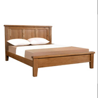 Lit double en bois MDF mélamine design moderne