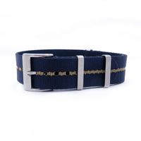 Anpassbare Nylon-Uhren armbänder Verstellbare 20mm 22mm einteilige schräg gestreifte Armbänder
