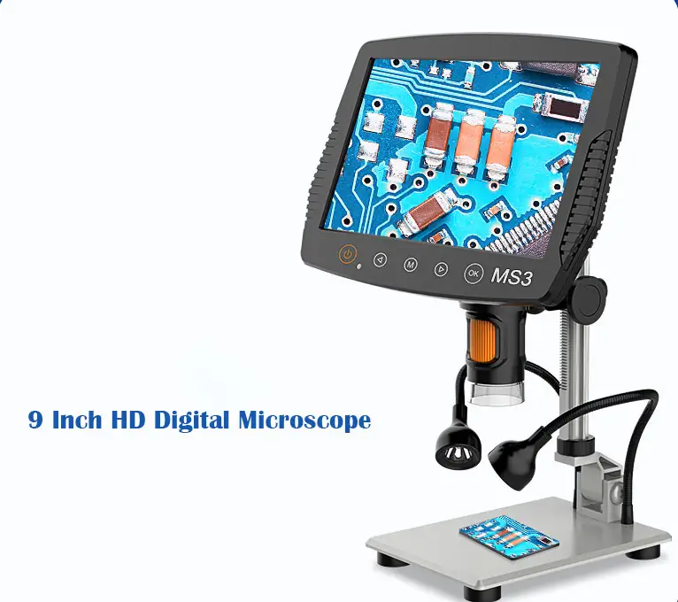 Microscope Camera With Lcd Microscope 7X-45 Camera 38Mp Microscope For Mobile Phone Repair 90X Camera 48Mp