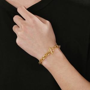 High Quality New Design Custom Waterproof Stainless Steel Double Layer <b>Chain</b> Bracelet - Product Image 3