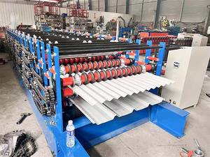High Speed Metal Steel Three Layer Roll Forming <b>Machine</b> IBR Corrugated Roofing Metal Glazed Sheet Roll Forming <b>Making</b> <b>Machine</b> - Product Image 5