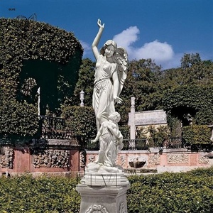 Statue de femme grecque en pierre naturelle sculptée à <span class=keywords><strong>la</strong></span> main, décoration de jardin extérieur BLVE, sculpture de <span class=keywords><strong>dame</strong></span> en marbre - Product Image 5