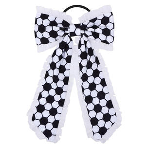 Élastique à cheveux pour queue de cheval avec nœud long en ruban, accessoire de décoration pour femmes, idéal pour les fêtes et le Mardi Gras - Product Image 5