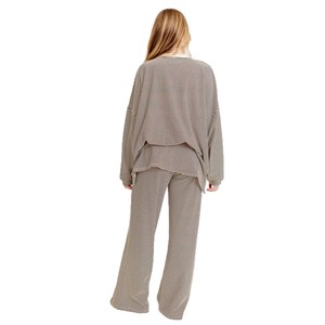 Nuovo Completo <span class=keywords><strong>Pigiama</strong></span> Casual a Righe Moda Autunnale per Donna - Product Image 5