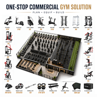 TOPTONS : Solution clé en main directe d'usine, ensemble complet d'équipements de musculation et de cardio à poids libre, équipement de gym commercial personnalisé