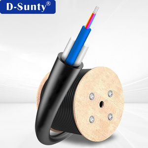 Cable de Fibra Óptica ADSS para Exteriores, Mini, G652D, 2/4/6/8/12 Núcleos, ASU, Cable de Bajada FTTH Aéreo, 100m de Vano, Autoportante - Product Image 1