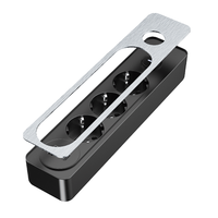 Nouveau design prise de courant ue 16A 250V 4 prises multiprise classique Schuko bureau impression cubique avec interrupteur multiprise USB