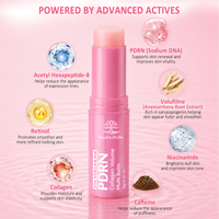 Baume multi-usages PDRN Pink Collagen Volume 5% Volufiline Stick, combleur des rides nasogéniennes, raffermissant du visage, anti-rides avec ADN de saumon