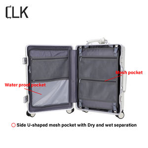 Designer de mode valise de voyage affaires poussette sur roues <span class=keywords><strong>cabine</strong></span> métallique transporter bagages large tige de traction bagages de luxe - Product Image 5