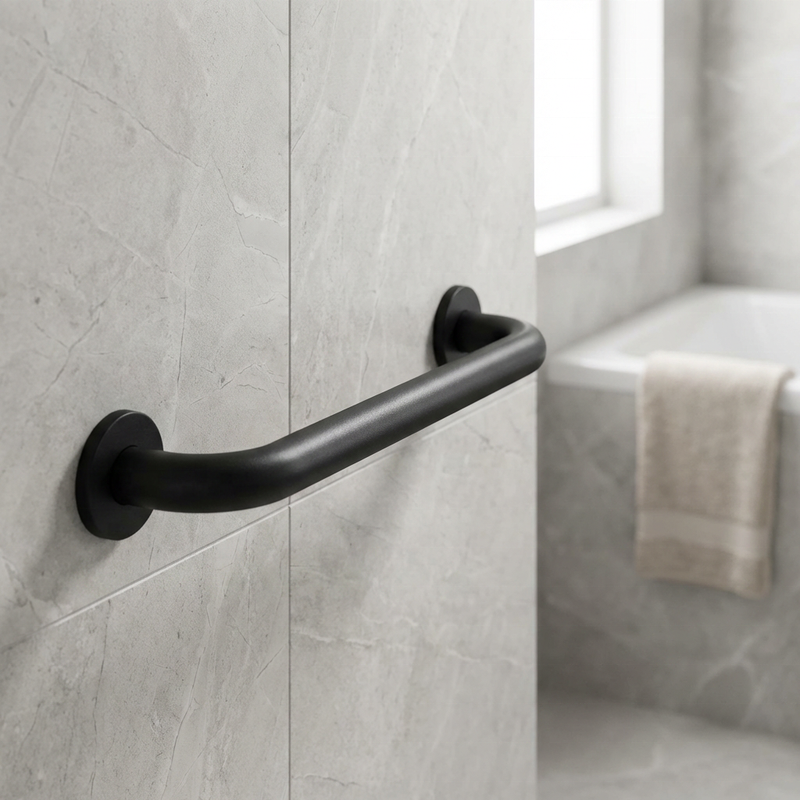 Knurled Handrails Coated Grab Bar Grab