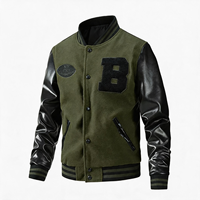 Blouson de baseball vintage moderne confortable et élégant pour homme, personnalisable, réversible, respirant, design universitaire, vente en gros ODM