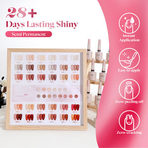 Set de Esmaltes de Uñas en Gel Miss Gooey, 30 Colores, Sin HEMA, Ecológico, <span class=keywords><strong>Kit</strong></span> de Esmalte de Gel Translúcido Nude, Gel UV Orgánico con Certificación CE/CPNP de Fábrica - Product Image 6