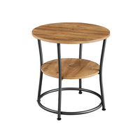 Vente en gros de meubles de maison modernes personnalisés Table basse ronde en bois à ossature métallique au design européen pour projet d'hôtel commercial