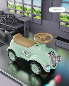 Voiture à bascule pour enfants à quatre roues, pour les 1-5 ans, unisexe, style rétro vintage, anti-basculement, emballage en boîte colorée - Product Image 6