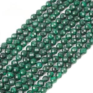 Vente en gros <span class=keywords><strong>de</strong></span> 64 perles à facettes taillées améthyste rubis <span class=keywords><strong>malachite</strong></span> coupe perles rondes en vrac brin pour la fabrication <span class=keywords><strong>de</strong></span> bijoux 6mm 8mm 10mm - Product Image 3