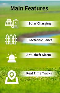 Ranch Management Systeem Ip65 7 Dagen Standby Slimme Waarschuwingen Op Zonne-Energie 4G <span class=keywords><strong>Gps</strong></span> <span class=keywords><strong>Tracker</strong></span> Oormerk Voor Dieren - Product Image 4