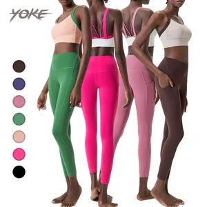 YK Hot Bán sexy thiết kế chất lượng cao đàn hồi supportable Workout Tops phòng tập thể dục thể dục Yoga Áo ngực mùa hè màu sắc va chạm