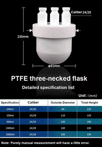Buy <b>PTFE</b> Laboratory Flasks 50ml 100ml 250ml 500ml 1000ml 2000ml for Chemical Analysis Corrosion Resistance - Product Image 5