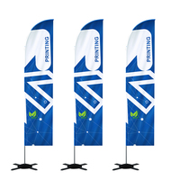 Drapeau de plumes d'extérieur de qualité supérieure Drapeaux et bannières volants Drapeaux de plage publicitaires personnalisés Bannière en forme de larme