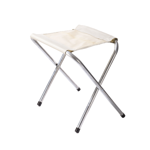 Folding <b>Stool</b> Chair Outdoor Portable Aluminum Oxford Fabric Minimalist Design Camping Use Rectangular Shape Foldable - Product Image 1