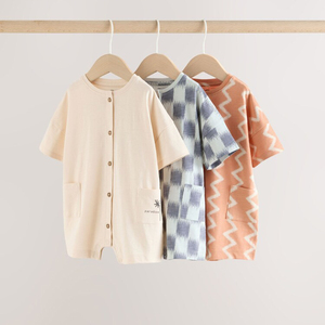 Tutina per Neonati in Cotone Biologico, Pigiama Estivo a Maniche Corte per Bambini, Abbigliamento Sostenibile per Neonati, Body Personalizzato - Product Image 2
